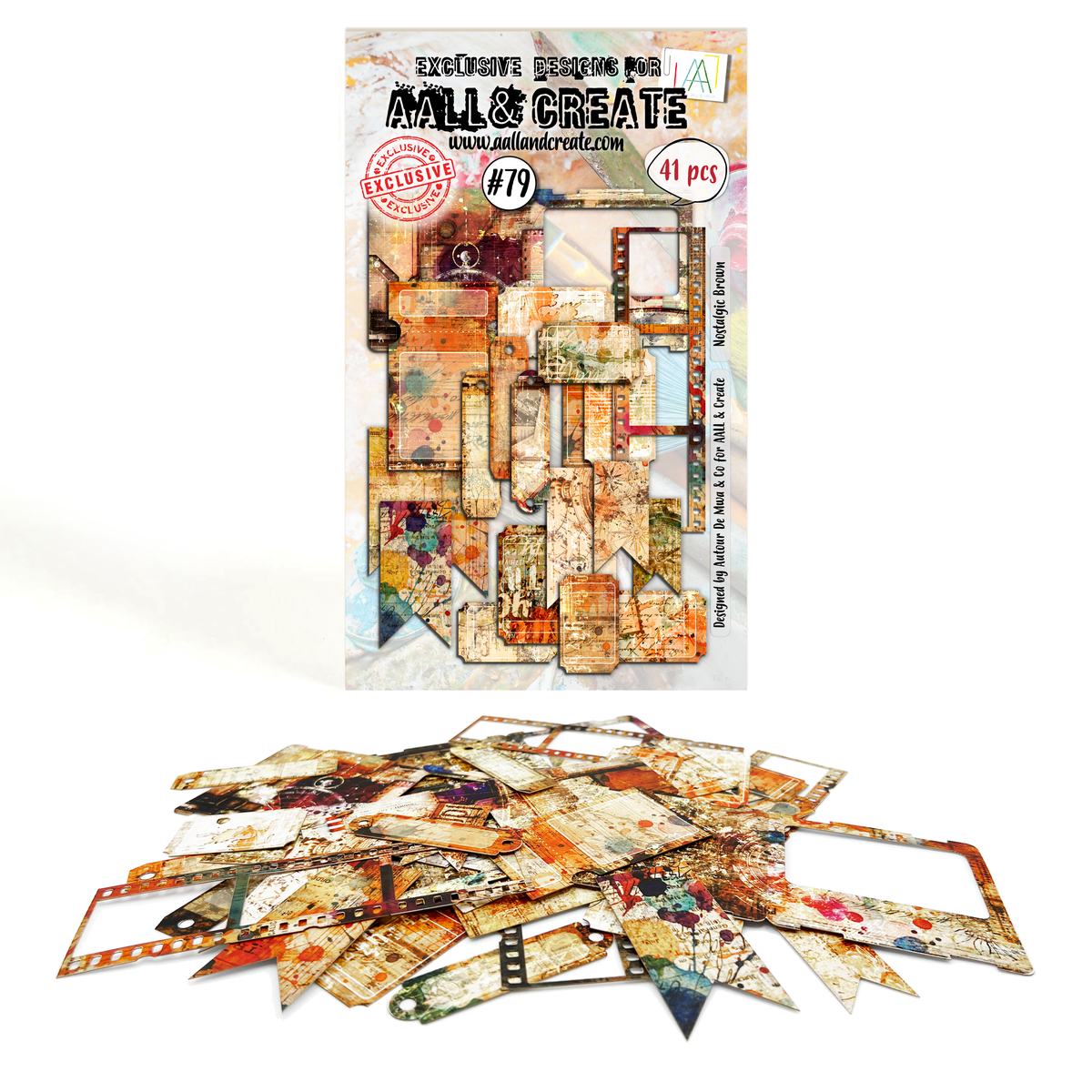 AALL and Create - Ephemera Die-Cuts - Nostalgic Brown