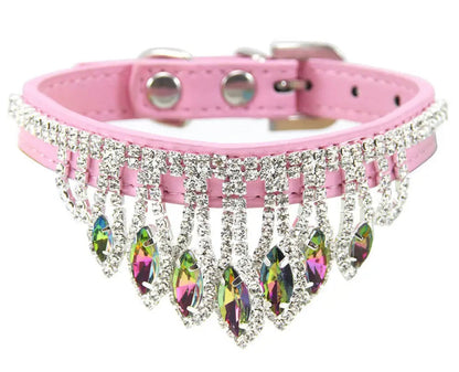 Rose Empress Dog Collar | Rhinestone Dog Collar