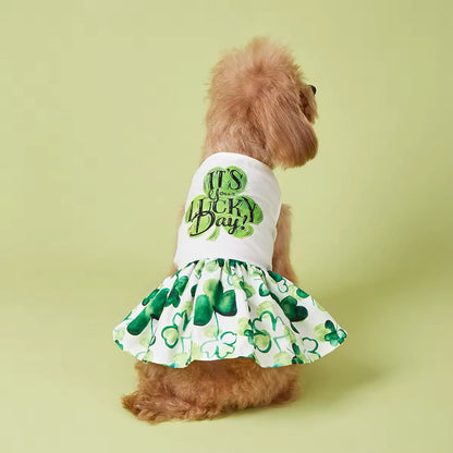 Robe « C'est votre jour de chance » – Robe pour chien de la Saint-Patrick
