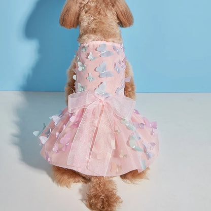Robe papillon de princesse pour chien | Tenue de fête