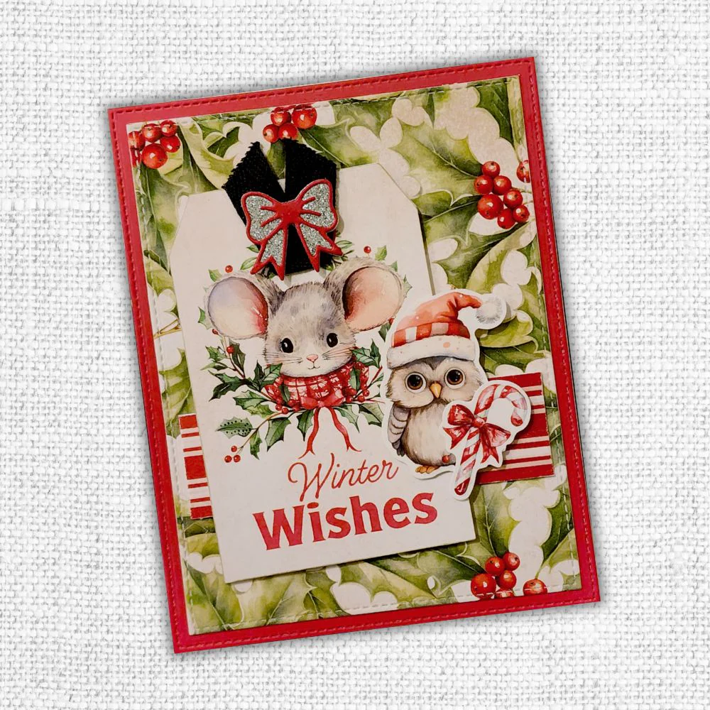 Collection de papiers Noël boisé 15x15 cm 33063