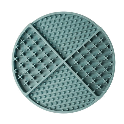 Tapis à lécher en silicone de 20 cm - Bleu