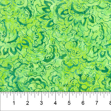 Banyan Batiks - Bamboo Pavilion - Vert citron fleuri - 80772-71