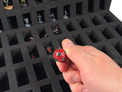 80-Slot EVORETRO Miniature Storage Case with Customizable Foam