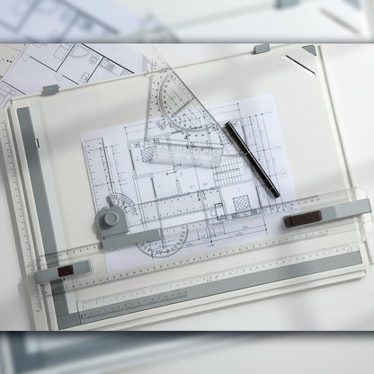 Parallel Edge White Drawing Board -14.5" x 20''