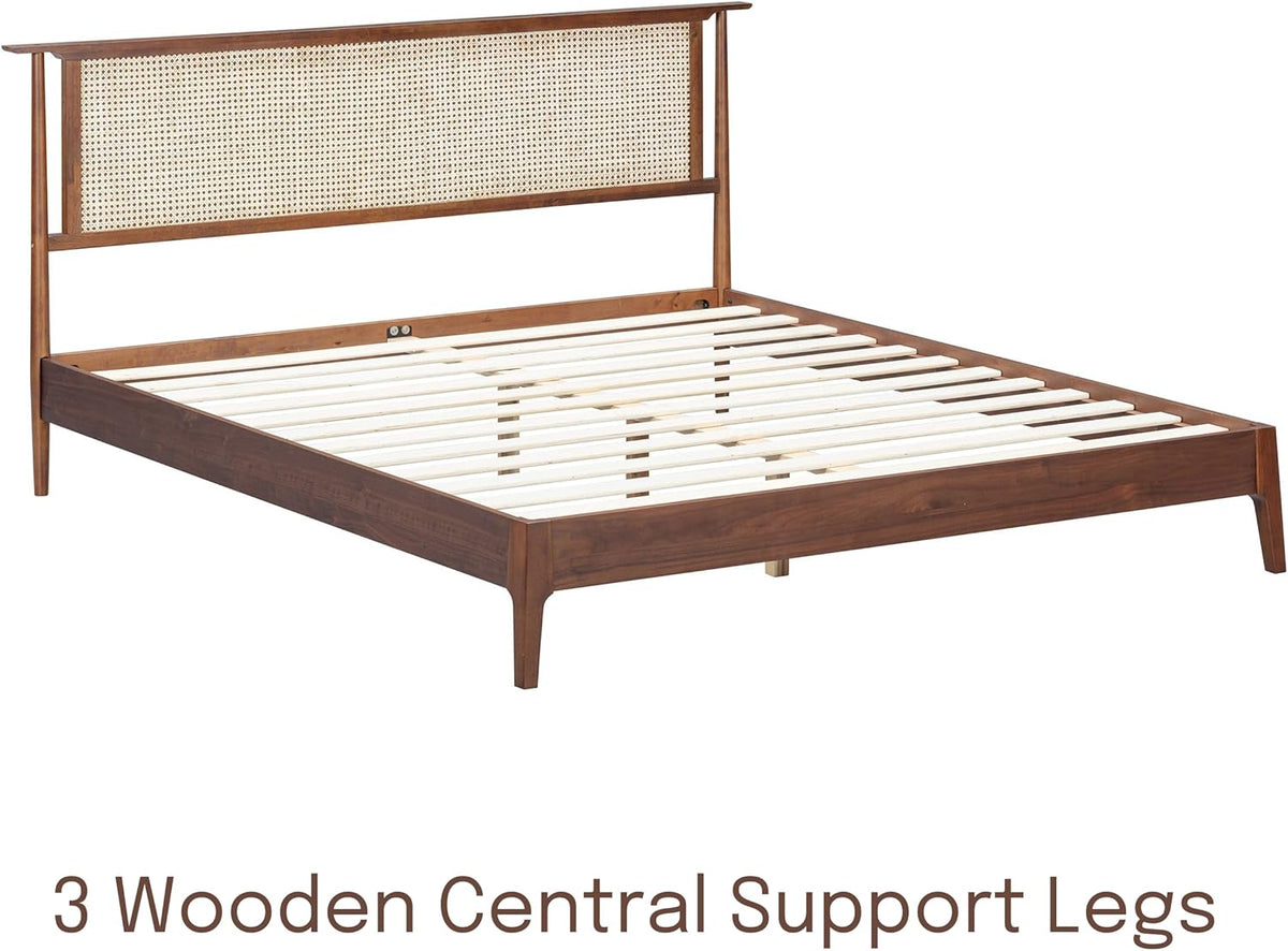Ruby Natural Rattan Bed Frame