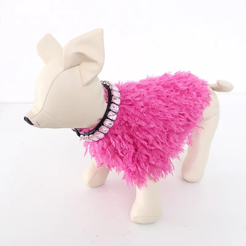 Pull pour chien Scarlett Ruffle Knit | Pull confortable texturé pour chien