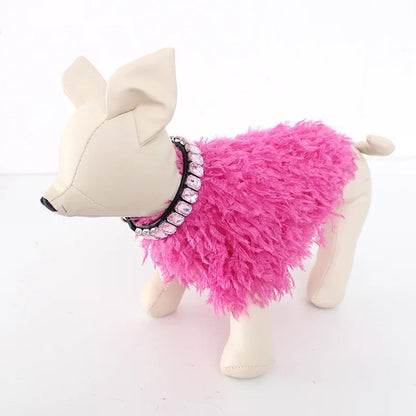 Pull pour chien Scarlett Ruffle Knit | Pull confortable texturé pour chien