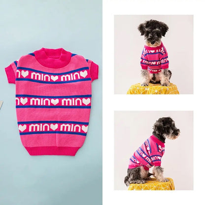 Pull Min Min pour chiens – Tenue douillette en tricot pour chiens
