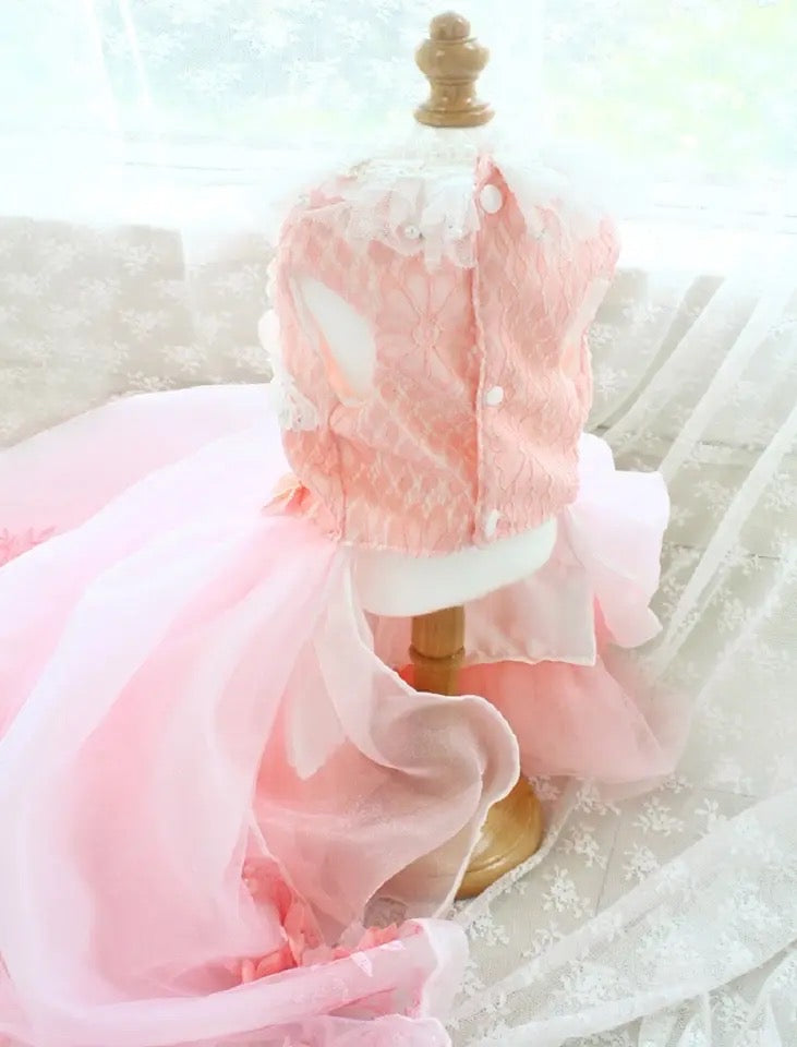 Fairytale Dog Dress | Elegant Long Gown for Dogs