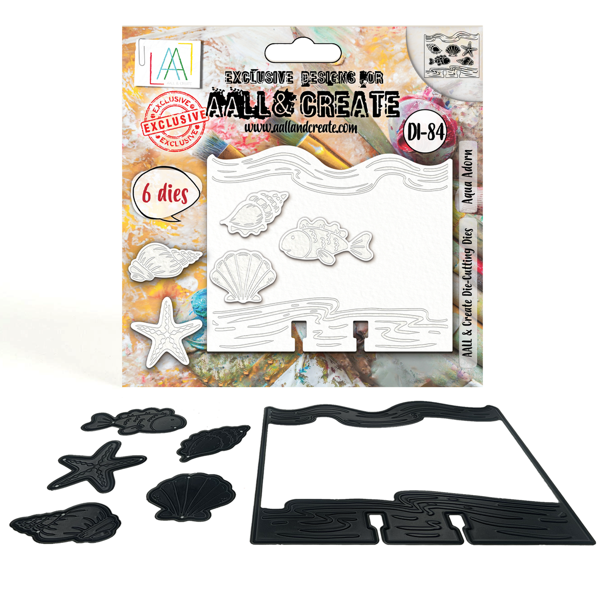 AALL and Create - Set de matrices de découpe - Aqua Adorn