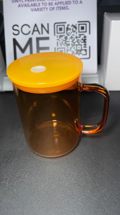 Mug en verre vierge Jelly Libby 10oz - Personnalisable avec du vinyle et du UV DTF