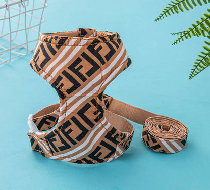 Ensemble Harnais et Laisse Classiques pour Chien Furendi | Essentiels pour les promenades quotidiennes