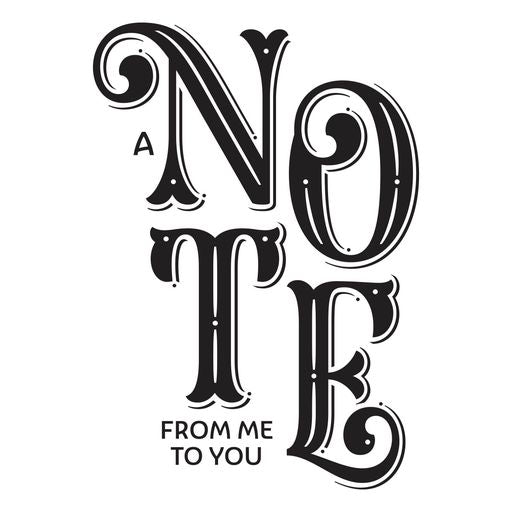 Une presse à imprimer « A Note from Me to You » de la collection BetterPress