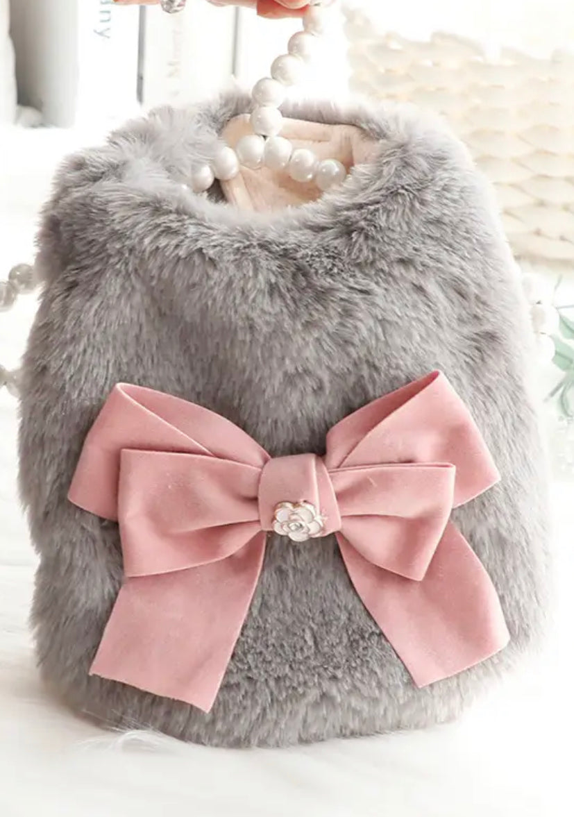 Veste pour chien en fausse fourrure | Manteau pour animal de compagnie tendance