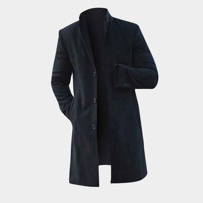 Men's Winter Long Trench Coat