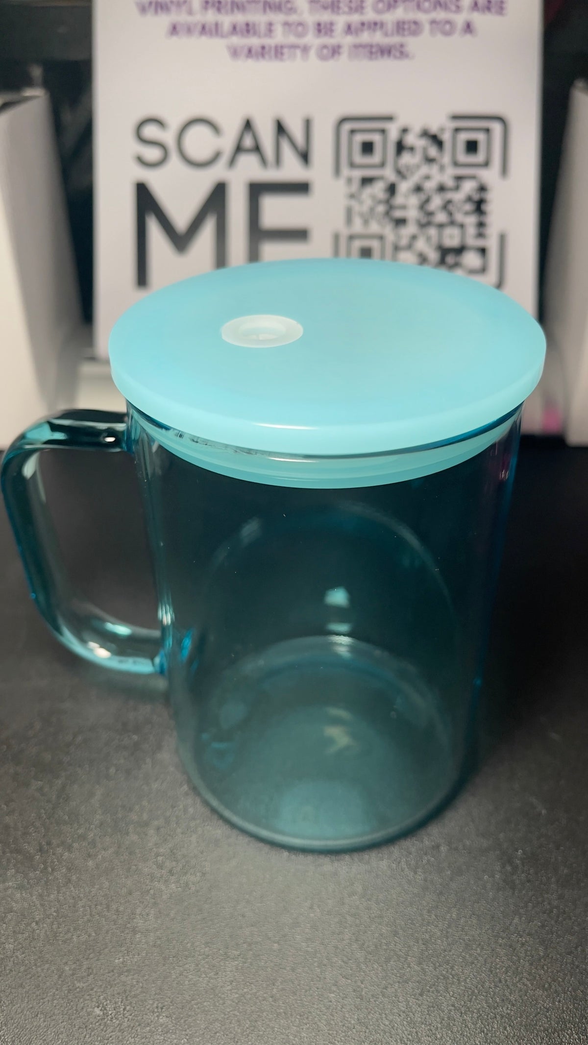 Mug en verre vierge Jelly Libby 10oz - Personnalisable avec du vinyle et du UV DTF