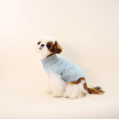 SkyCloud Fuzzy Dog Sweater | Cozy Plush Dog Sweater