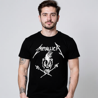 Metallica - T-shirt noir Scary Bones