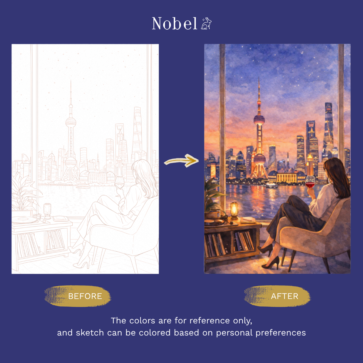 Watercolor Painting Cards Kit - Lo-Fi