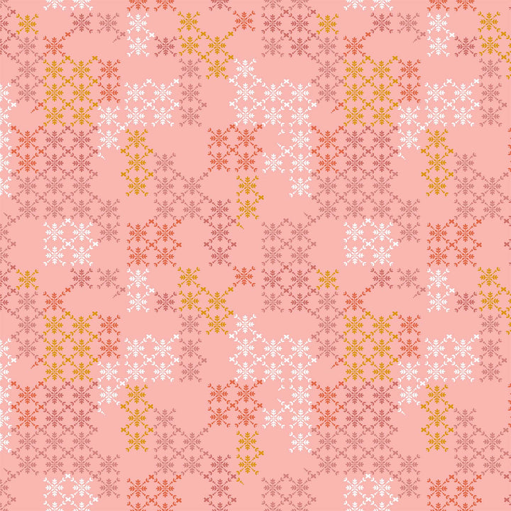 Figo Fabrics - Hampton Court - Treillis Rose