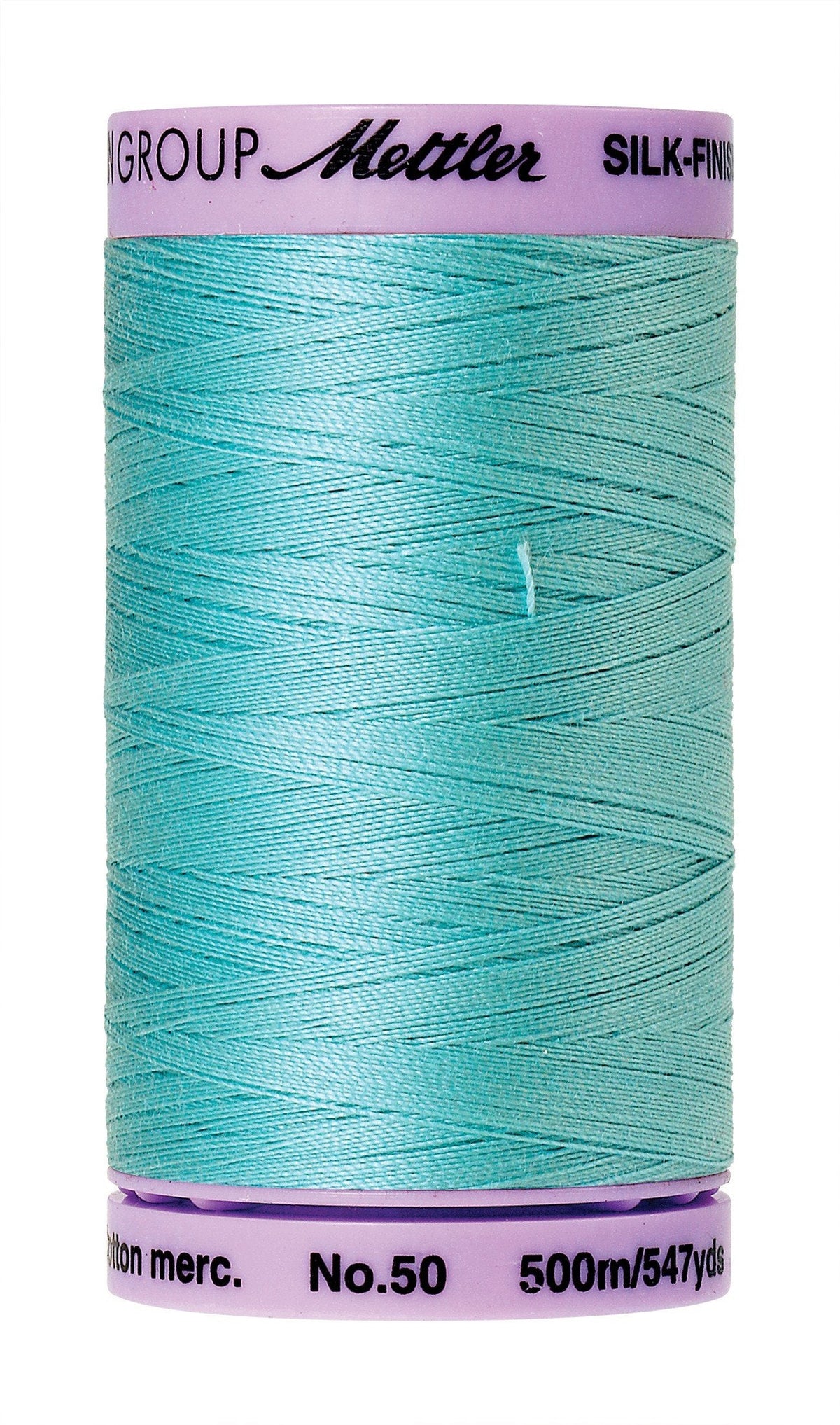 Fil de coton Mettler Silk-Finish 50 wt, 500 m, bleu curaçao