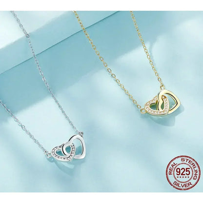 Collier avec pendentif cœur en argent sterling 925 - Cadeau idéal pour la Saint-Valentin