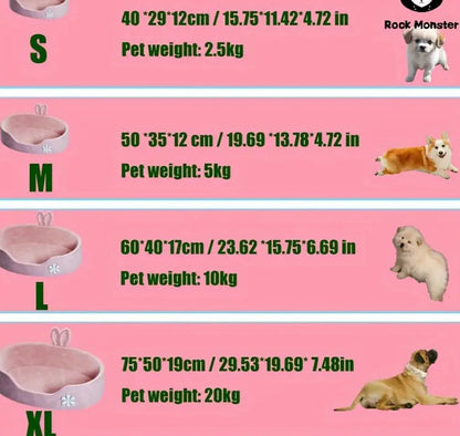 Lit pour Chien Honey Bunny | Lit pour Animaux Oreilles de Lapin