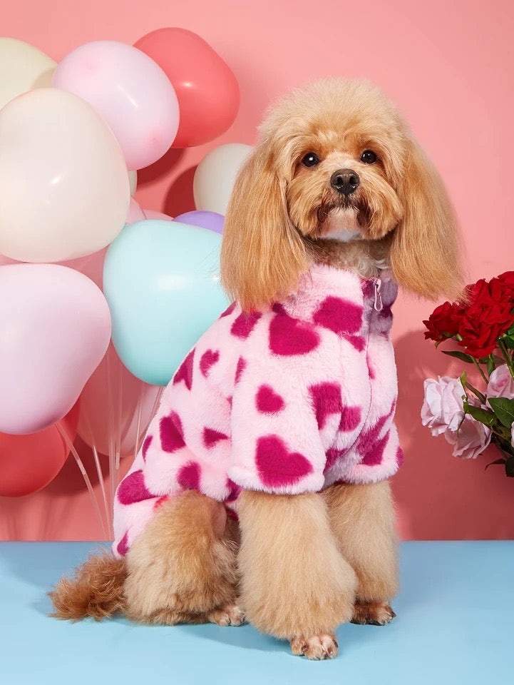 Veste pour chien | Veste pour chien à motif cœur