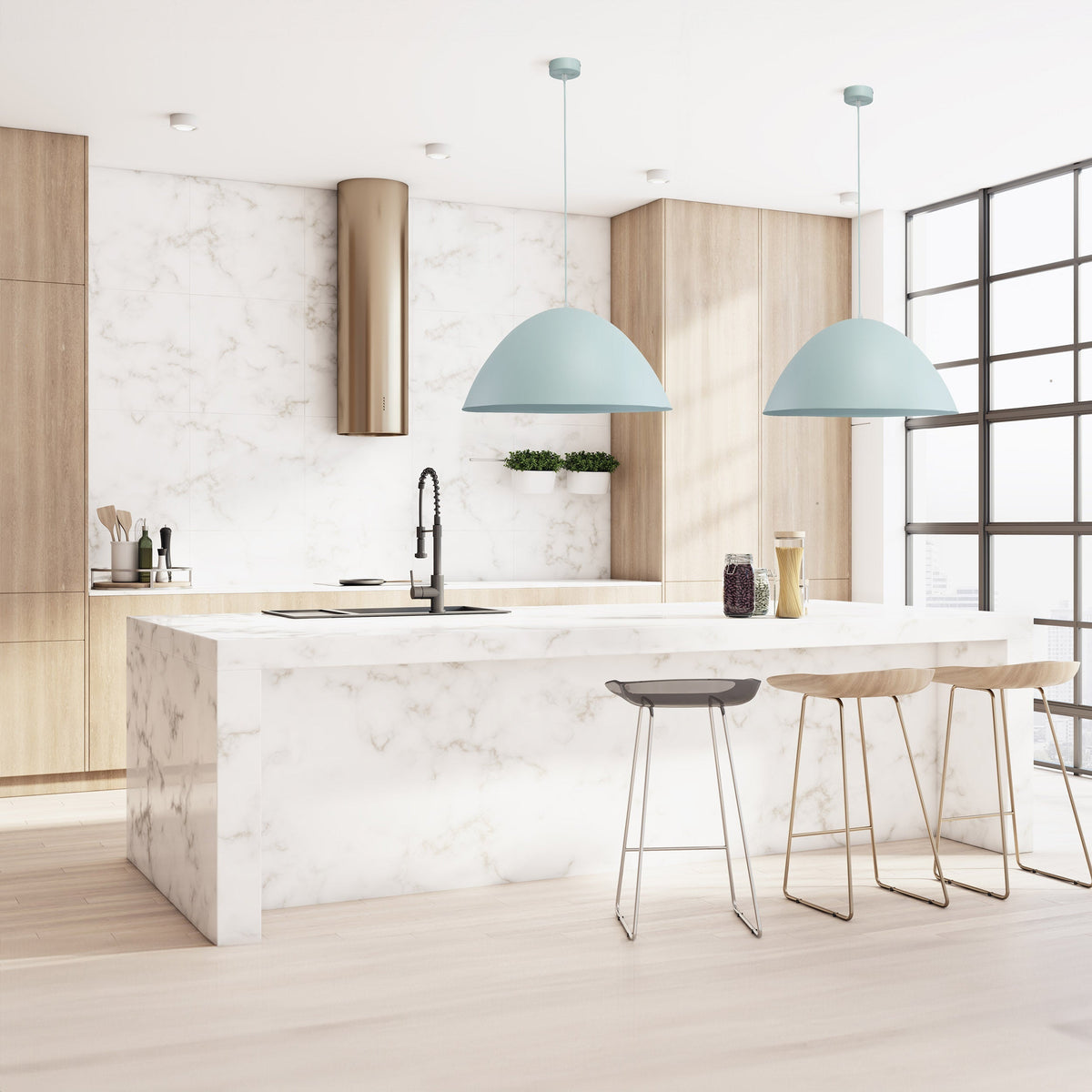 Suspension FARO style Mid-Century Modern L