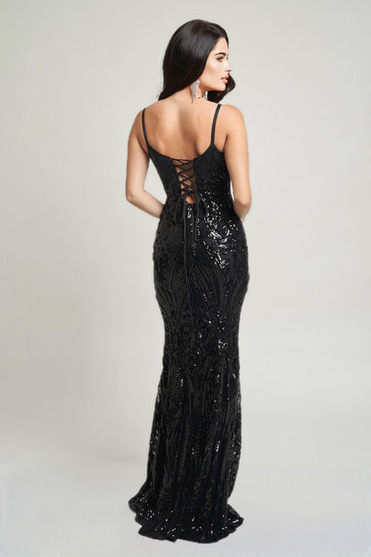 ROBE LONGUE À PAILLETTES