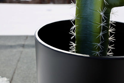 Ceza - Brass Modern Plant Stand With Black Planter