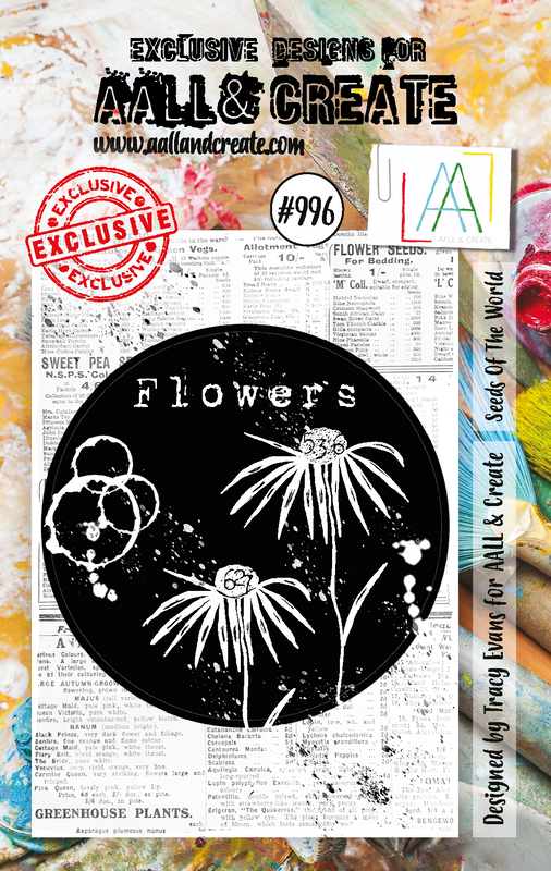 AALL and Create #996 - Planche de tampons A7 - Graines du Monde