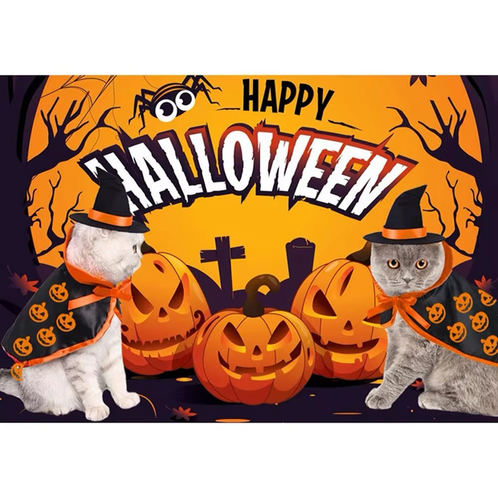 Déguisement d'Halloween Sorcière Citrouille pour chiens – Tenue d'automne pour chiens