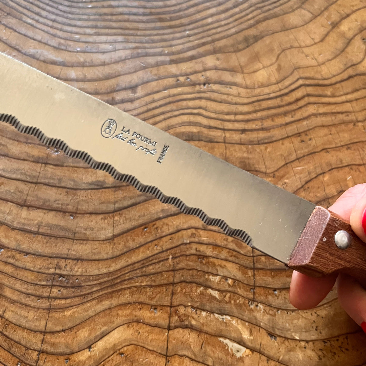 Couteau à pain, manche en palissandre