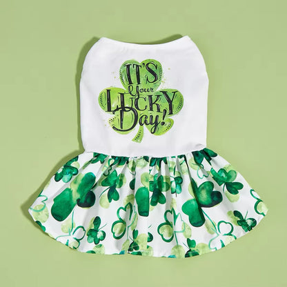 Robe « C'est votre jour de chance » – Robe pour chien de la Saint-Patrick