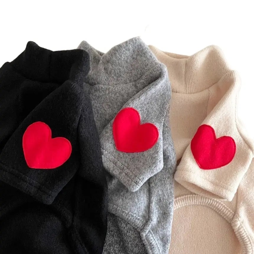 Pull pour chien | Pull pour chien en forme de cœur