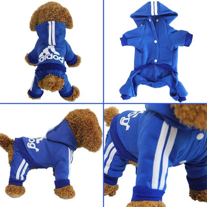Combinaison à capuche pour chien | Combinaison Adidog pour chien