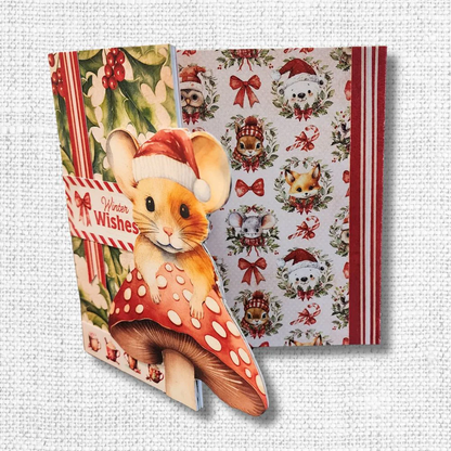 Collection de papiers Noël boisé 15x15 cm 33063