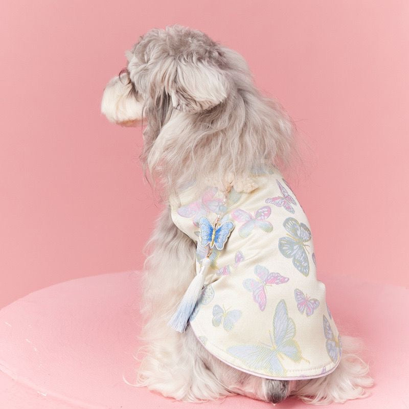 Robe Kimono Chien Papillon | Robe pour Chien pour Occasions Spéciales