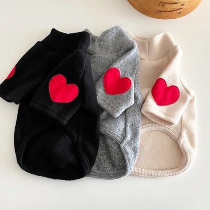 Pull pour chien | Pull pour chien en forme de cœur