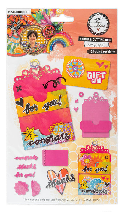 ABM Tampons et Dies Carte Cadeau Enveloppe Art By Marlene 22 PC