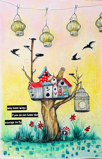 ABM Clear Stamp Lovely Textures Art by Marlene 9 Pieces