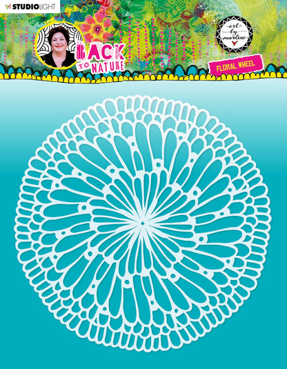 ABM Masque Roue Florale Retour À La Nature 200x200x1mm 1 PC n°83
