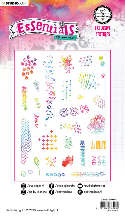 ABM Tampon adhésif Textures Essentielles exclusives 153x265x5mm 29 pièces n°47