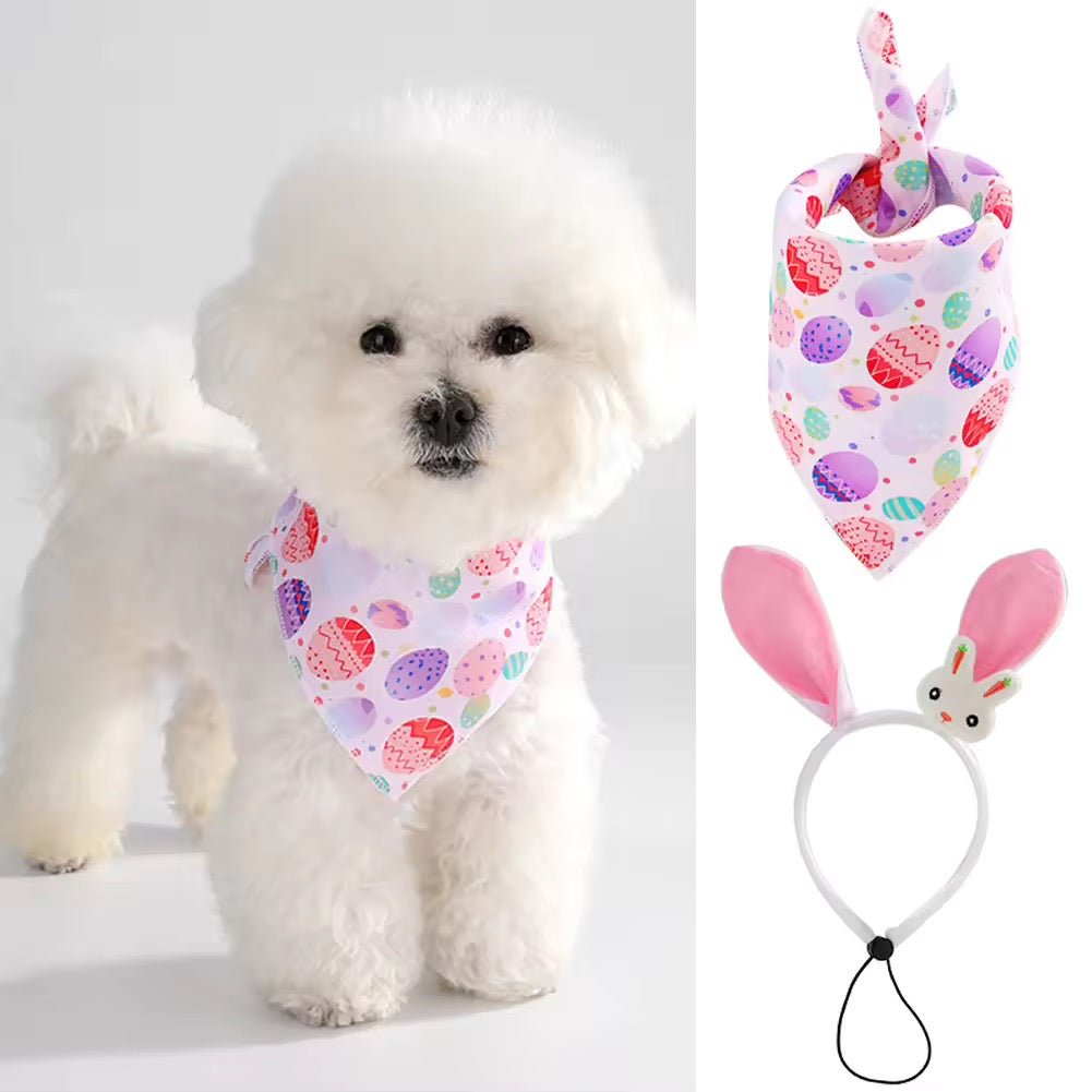 Ensemble Lapin de Pâques – Tenue Festive de Luxe pour Chien