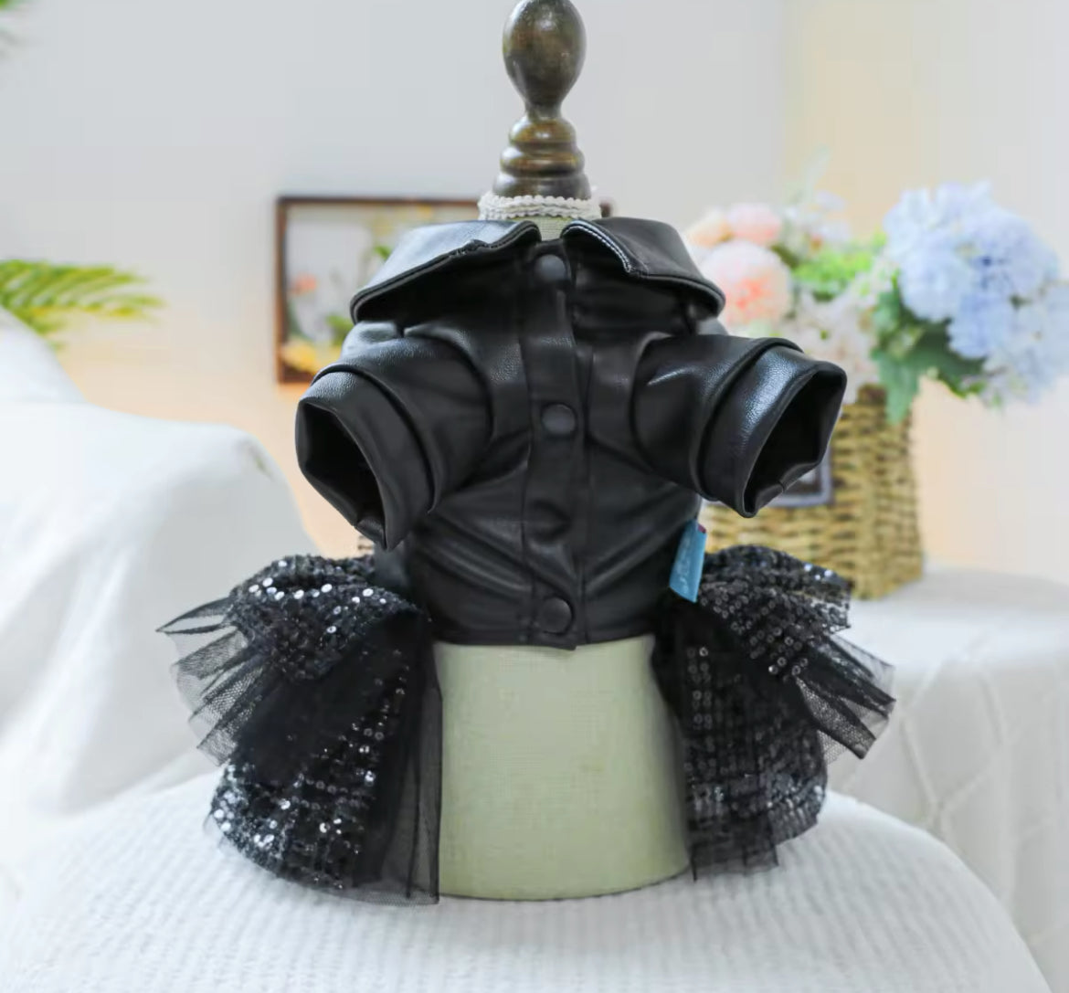 Robe pour chien « She’s a Rockstar » | Robe pour chien pour les grandes occasions