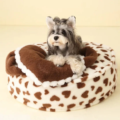 Lit pour chien Sweetheart Cloud | Lit en forme de cœur pour animaux de compagnie
