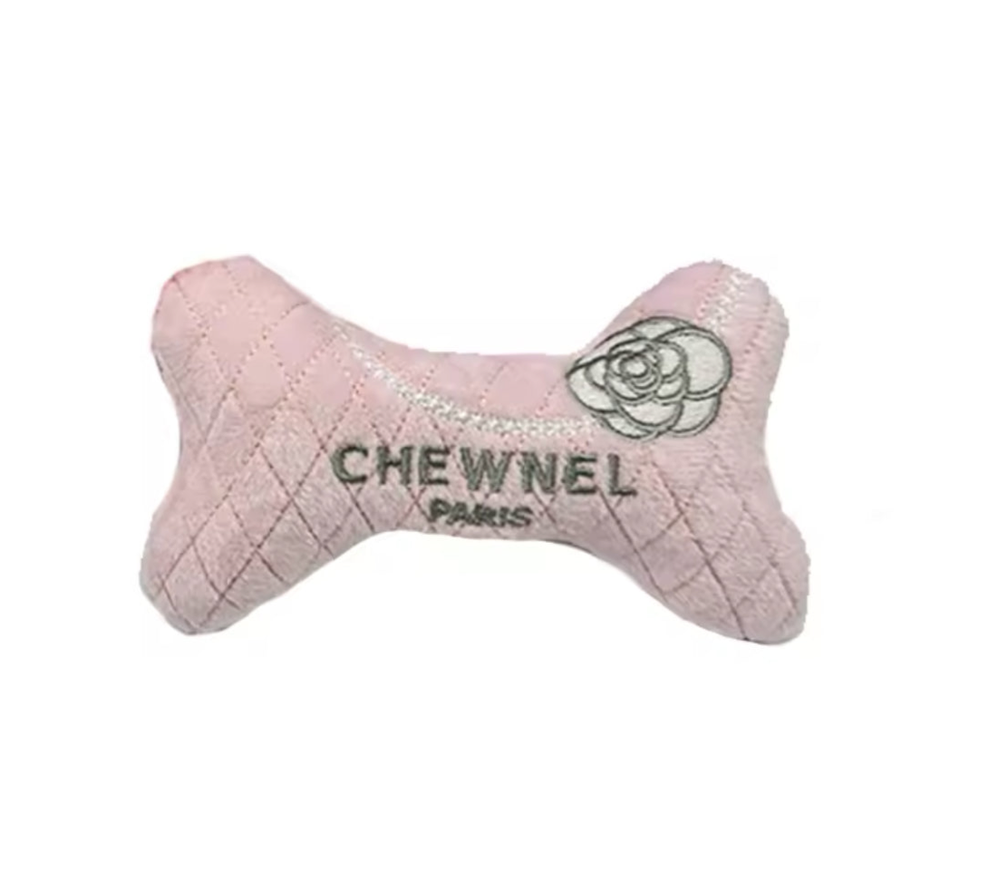 Jouet en peluche Chewnel Bone – Jouet de luxe en peluche pour chien