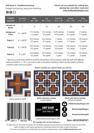 The Reconnection Quilt Pattern - Art East Quilting Co.